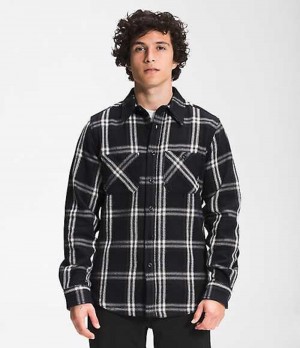 Kosele The North Face Valley Twill Flannel Panske Čierne | 6095271-RD