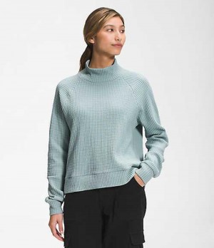 Mikina The North Face Mock Neck Damske Strieborne Modre | 9106582-SO