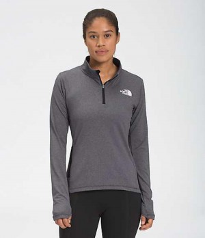 Mikina The North Face Riseway ½ Zip Damske Čierne | 5789432-ME