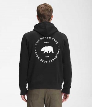 Mikina s Kapucnou The North Face Bear NSE Panske Čierne | 3074189-ZI