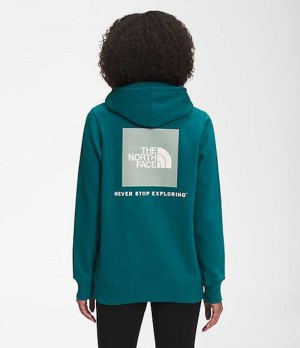 Mikina s Kapucnou The North Face Box NSE Damske Tyrkysové | 4371902-TH