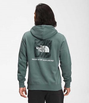 Mikina s Kapucnou The North Face Box NSE Panske Zelene | 6243789-KZ