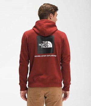 Mikina s Kapucnou The North Face Box NSE Panske Červené Čierne | 7581629-EP