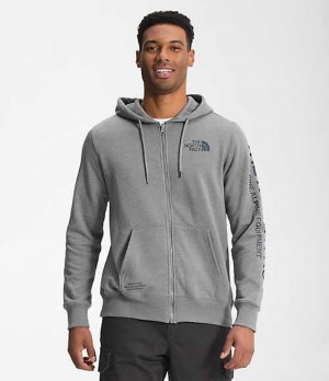 Mikina s Kapucnou The North Face Brand Proud Panske Siva | 2563918-KB