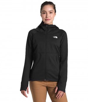 Mikina s Kapucnou The North Face Canyonlands Damske Čierne | 5732648-ZF