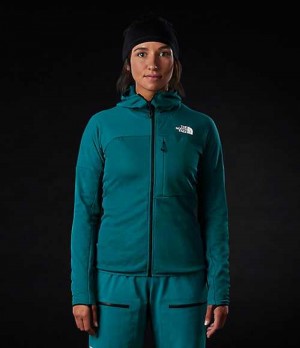 Mikina s Kapucnou The North Face Summit L2 FUTUREFLEECE™ Damske Tyrkysové | 3154872-WF