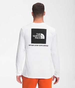 Tricko The North Face Box NSE Panske Biele Čierne | 7543682-DY