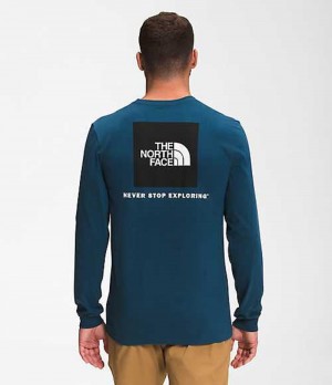 Tricko The North Face Box NSE Panske Modre Čierne | 4720568-BK