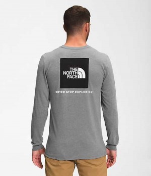 Tricko The North Face Box NSE Panske Siva Čierne | 3714598-TX