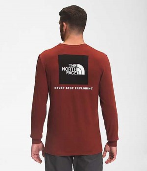 Tricko The North Face Box NSE Panske Červené Čierne | 1429765-FE