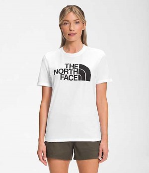 Tricko The North Face Half Dome Damske Biele Čierne | 0256948-NA