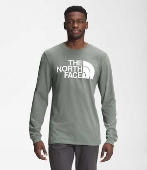 Tricko The North Face Half Dome Panske Zelene | 4915027-SL