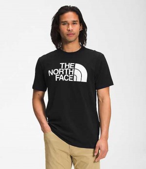 Tricko The North Face Half Dome Panske Čierne | 2546197-OS