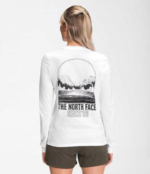 Tricko The North Face Mountain Damske Biele | 2370149-HT