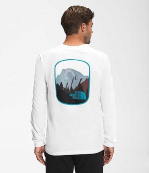 Tricko The North Face Parks Panske Biele | 4732619-BH