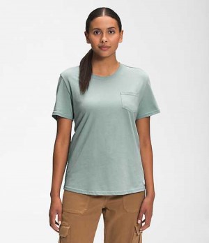 Tricko The North Face Woodmont Damske Zelene | 4738596-GZ