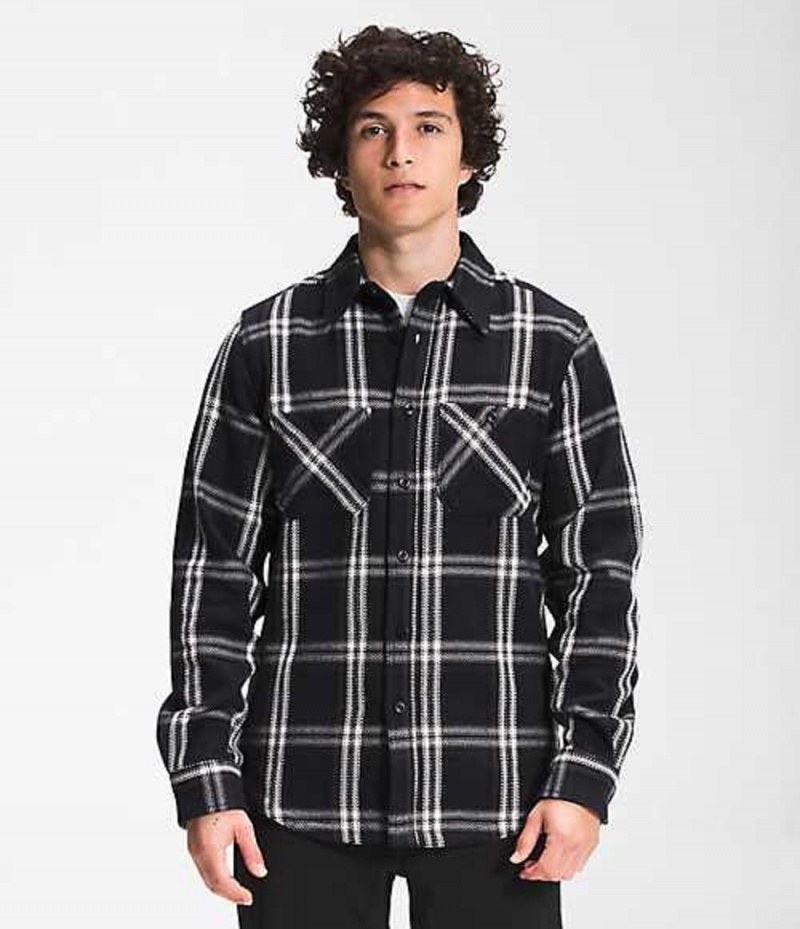 Kosele The North Face Valley Twill Flannel Panske Čierne | 6095271-RD