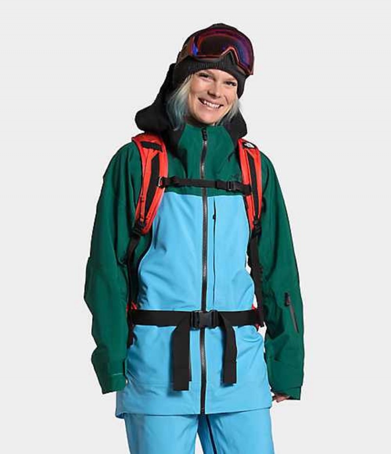 Lyžovanie The North Face A-CAD Damske Modre Zelene Čierne | 4306975-BS