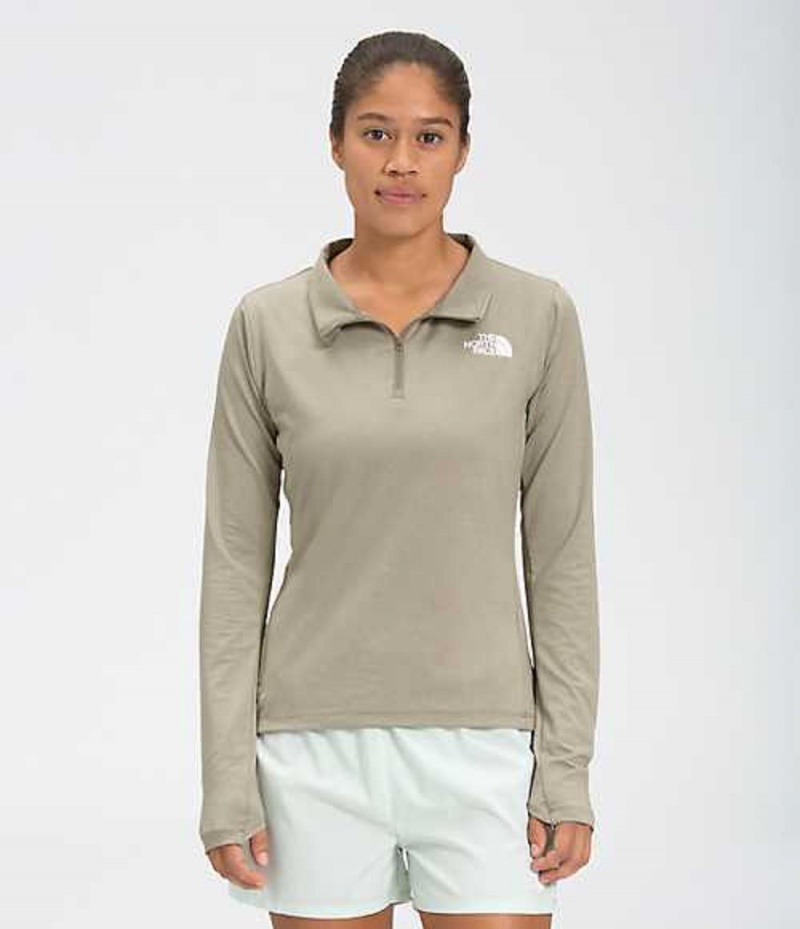 Mikina The North Face Riseway ½ Zip Damske Siva | 1387409-KX