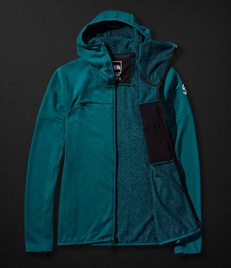 Mikina s Kapucnou The North Face Summit L2 FUTUREFLEECE™ Damske Tyrkysové | 3154872-WF