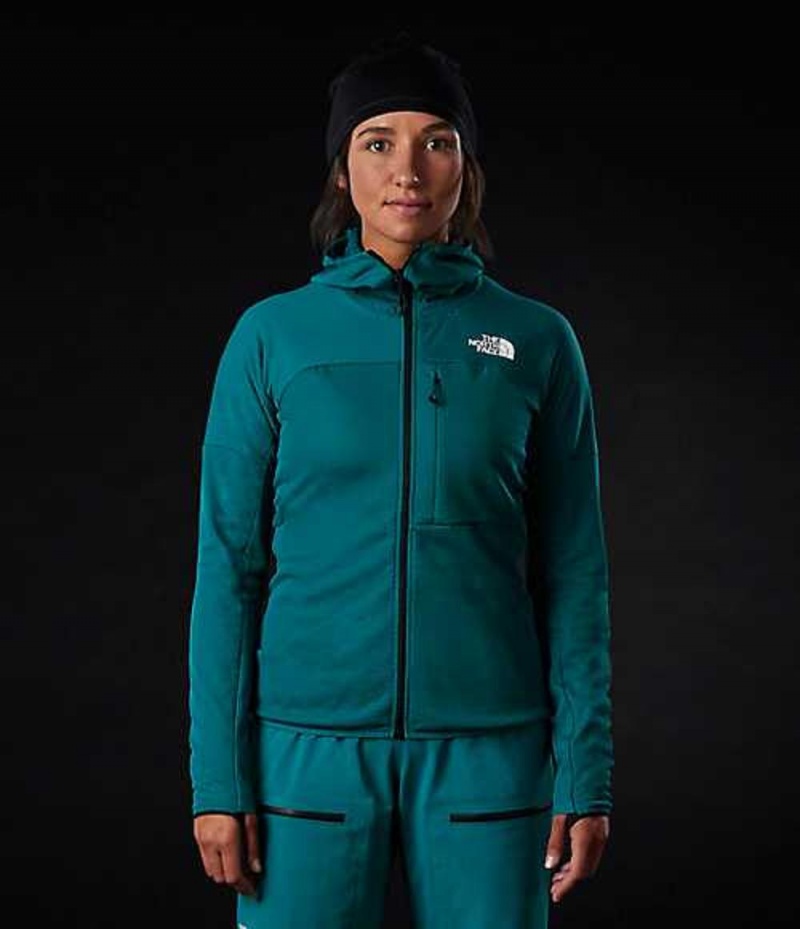 Mikina s Kapucnou The North Face Summit L2 FUTUREFLEECE™ Damske Tyrkysové | 3154872-WF