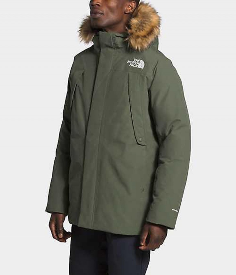 Paperova Bunda The North Face New Outerboroughs Panske Siva Hnede Zelene | 7681495-IE