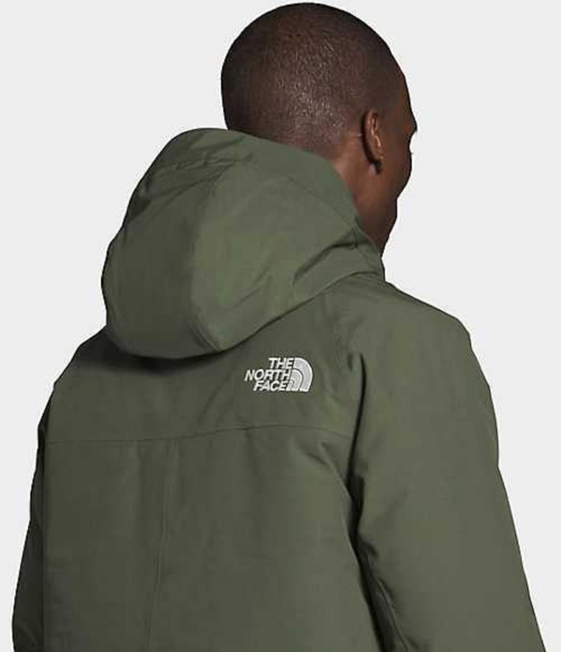 Paperova Bunda The North Face New Outerboroughs Panske Siva Hnede Zelene | 7681495-IE