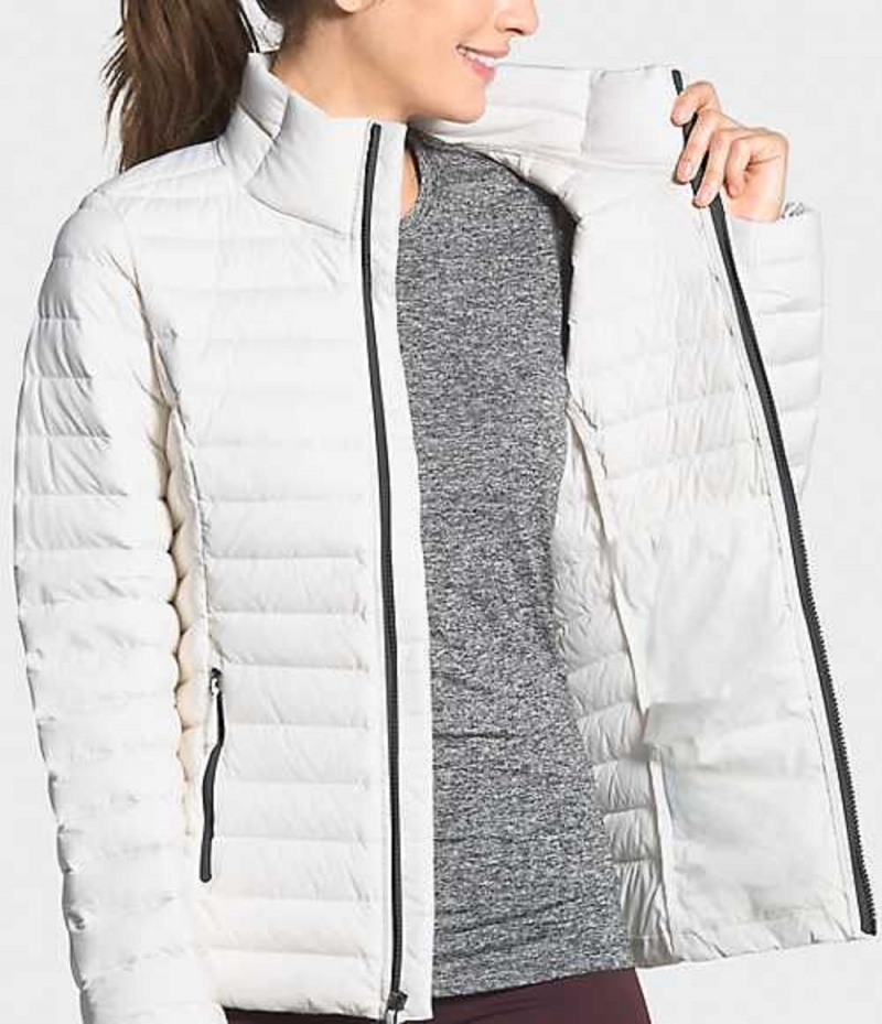 Paperova Bunda The North Face Stretch Damske Biele | 8139670-FA