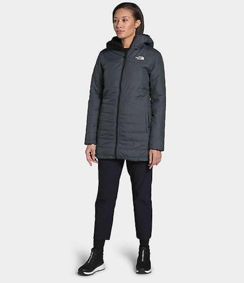 Parka The North Face Mossbud Damske Siva Čierne | 3248091-IM