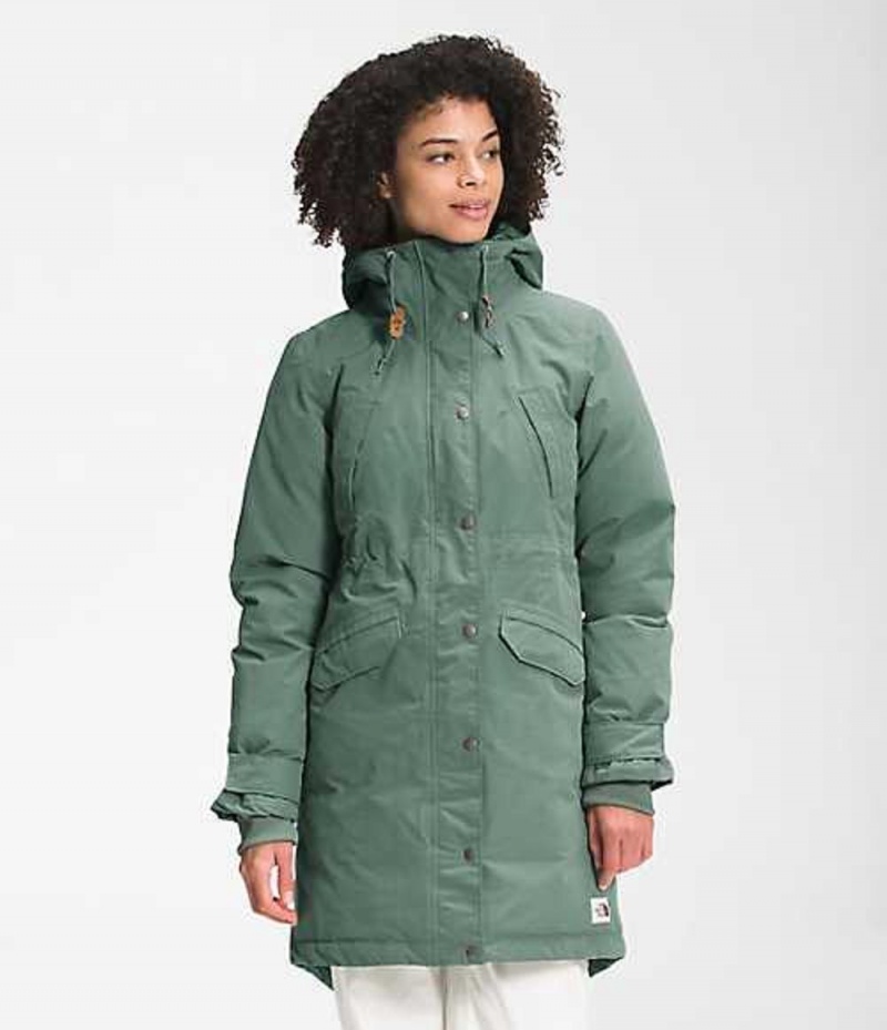 Parka The North Face Snow Down Damske Zelene | 8013796-SR