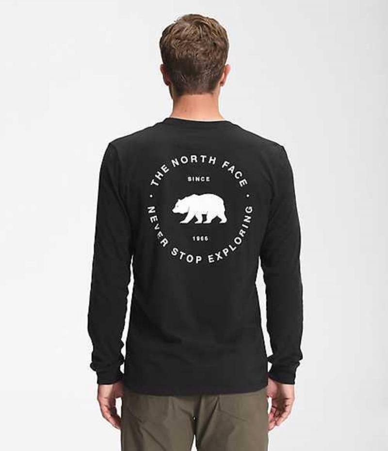 Tricko The North Face Bear NSE Panske Čierne | 3918740-ZD