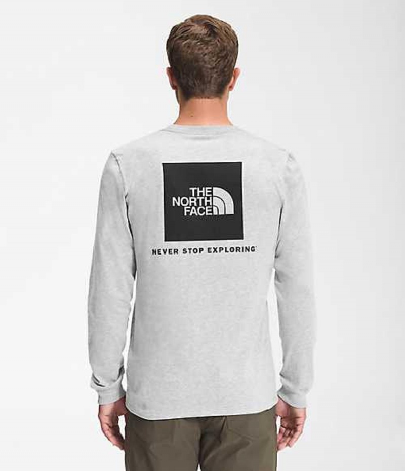 Tricko The North Face Box NSE Panske Svetlo Siva | 4396821-DH