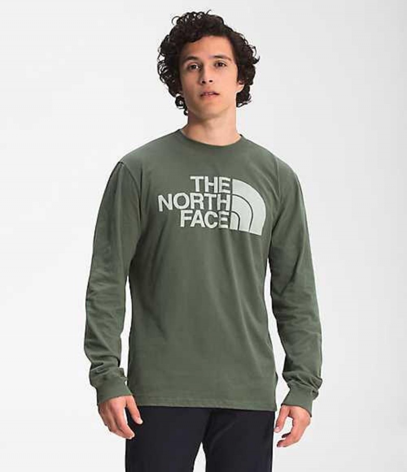 Tricko The North Face Half Dome Panske Olivovo Zelená | 9604875-HY