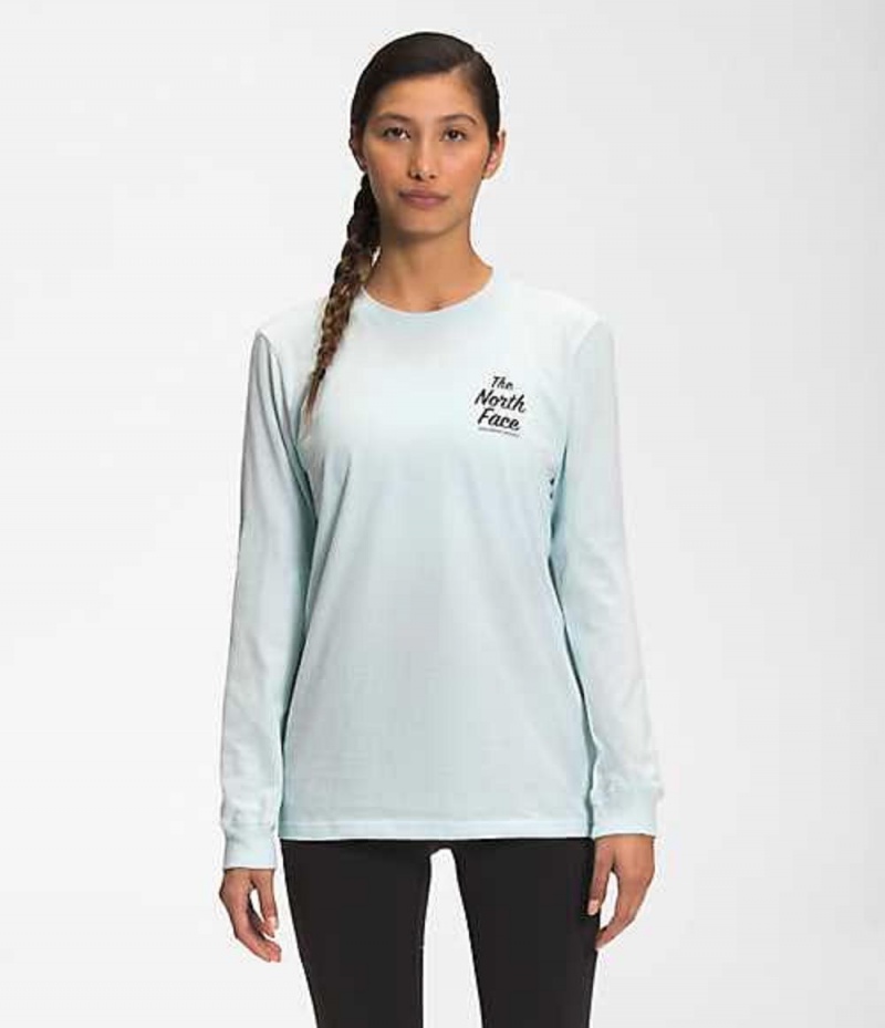 Tricko The North Face Snowy Mountain Damske Modre | 8319450-FR