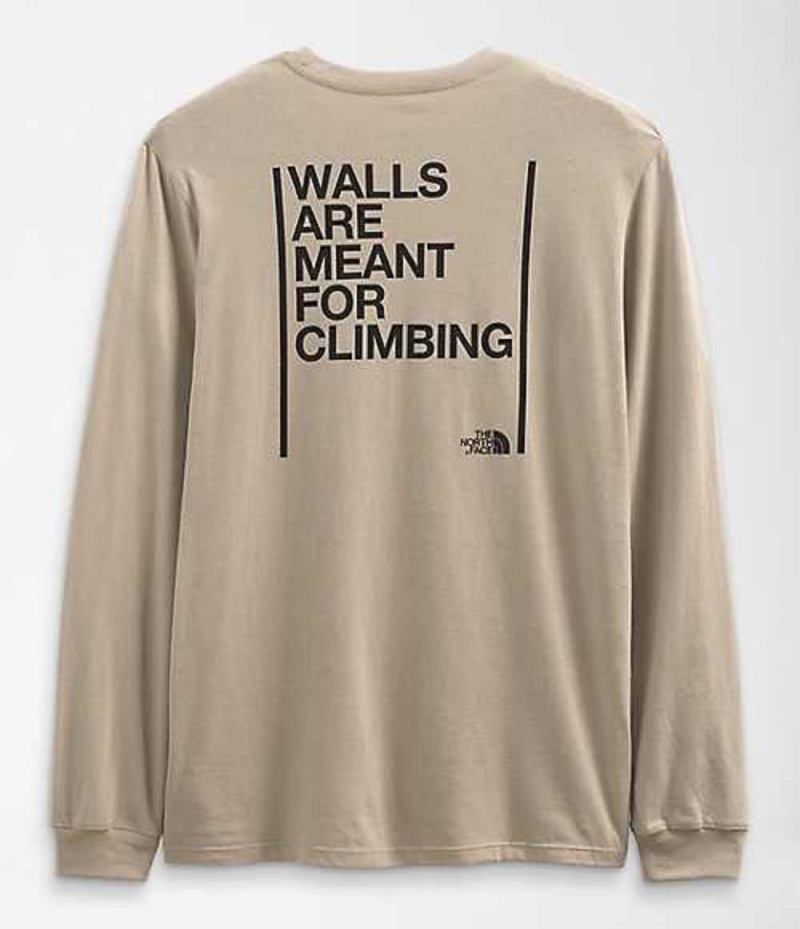 Tricko The North Face Walls Panske Siva | 7061532-WY